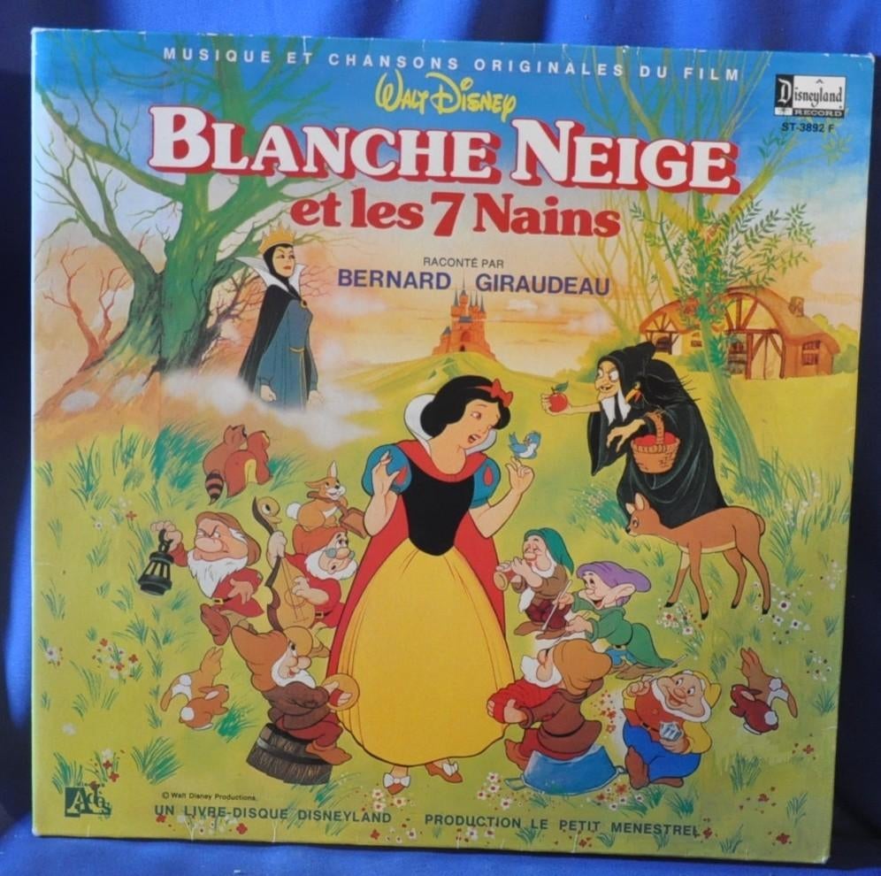 livre audio disque 33 tours blanche neige et les 7 nains, Enlèvement ou Envoi, Enfant