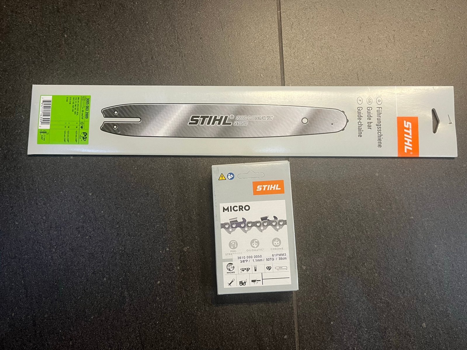 Lame de scie Stihl de 35 cm + 1 chaîne neuve !, Enlèvement, Neuf, Autres types