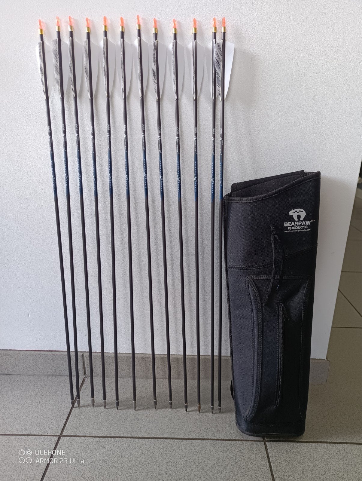 pijlen Carbon+ quiver bearpaw, Ophalen of Verzenden, Zo goed als nieuw, Pijlen