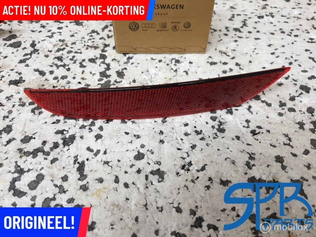 GOLF 6 DONKER Reflector BUMPER LINKS linksachter 5K0945105G, Enlèvement ou Envoi, Volkswagen, Utilisé, Volkswagen
