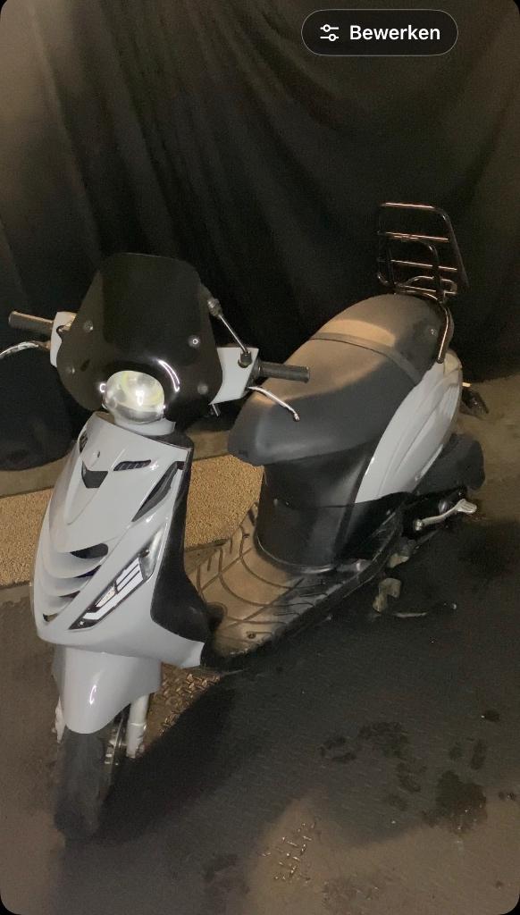Piaggio Zip 50cc – Nardo Grijs – Start & Rijdt Goed!, Gebruikt, Zip, Klasse A (25 km/u), Ophalen of Verzenden