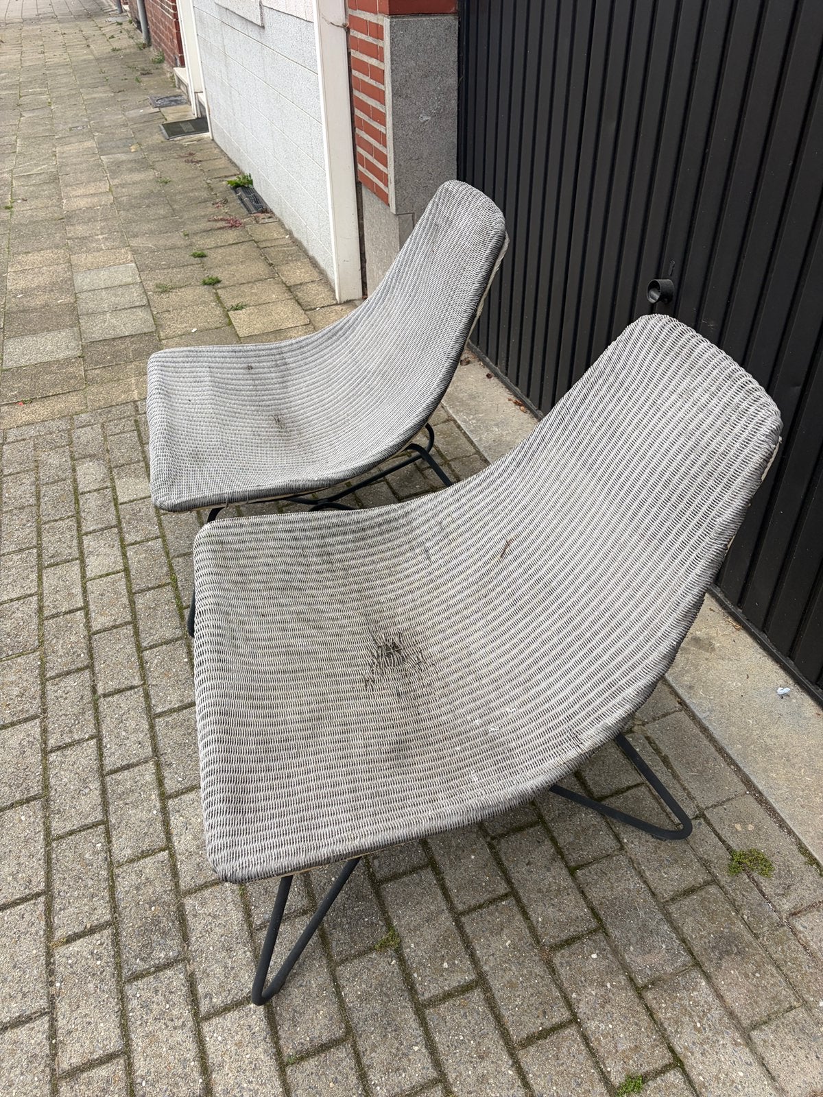 2 rieten stoelen, Ophalen, Gebruikt
