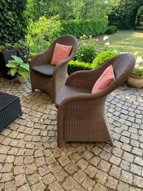 2 elegante lounge Wicker Bristol - tuinstoelen-, Enlèvement, Osier