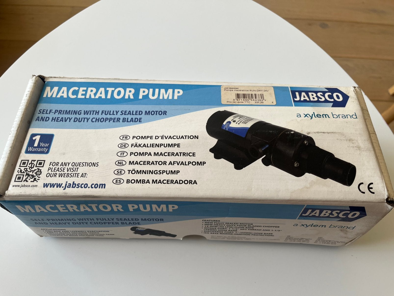 Pompe d’évacuation  Pompe maceratrice LPM, Nitrile, 24V., Jardin & Terrasse, Enlèvement, Neuf