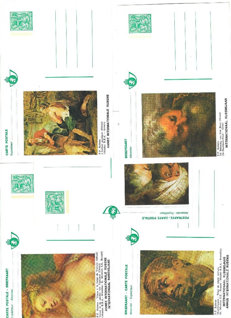 5 kaarten Rubens, Verzamelen, Ophalen of Verzenden