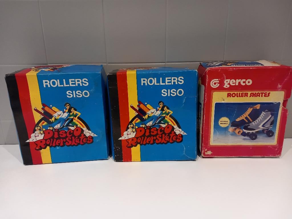 Vintage rolschaatsen / Disco Roller Skates siso - gerco, Ophalen of Verzenden