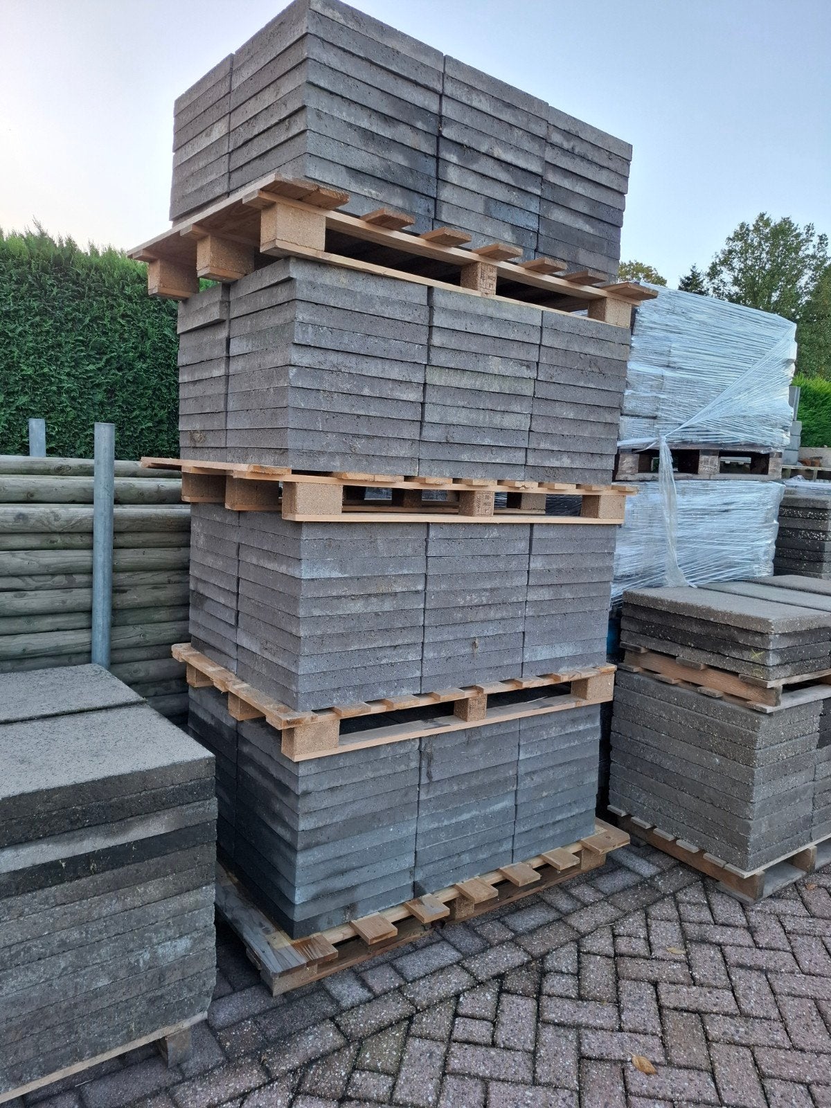 37m² oud Hollandse schellevis 40x40 terrastegels, Tuin en Terras, Ophalen, Terrastegels