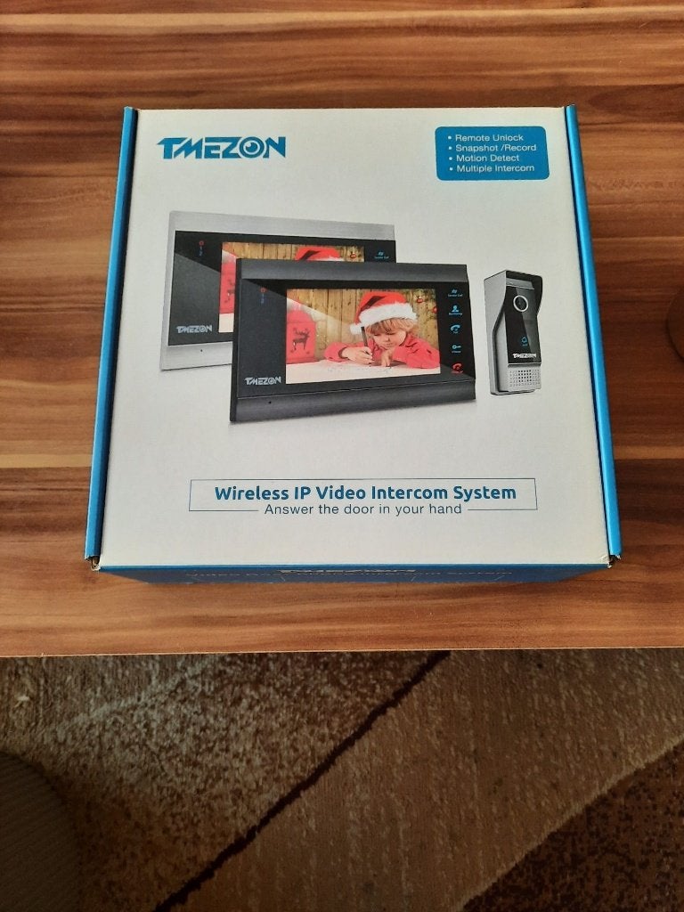 TMEZON Wifi Smart video-intercom met 2 touchscreen-monitoren, Maison & Meubles, Sonnettes, Enlèvement ou Envoi, Capteur de détection de mouvement
