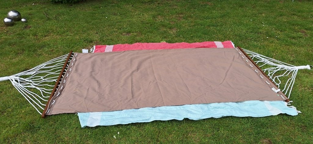Mooie kwaliteitsvolle hangmat met houten frame, Jardin & Terrasse, Hamacs, Neuf, Une personne, Avec support, Enlèvement