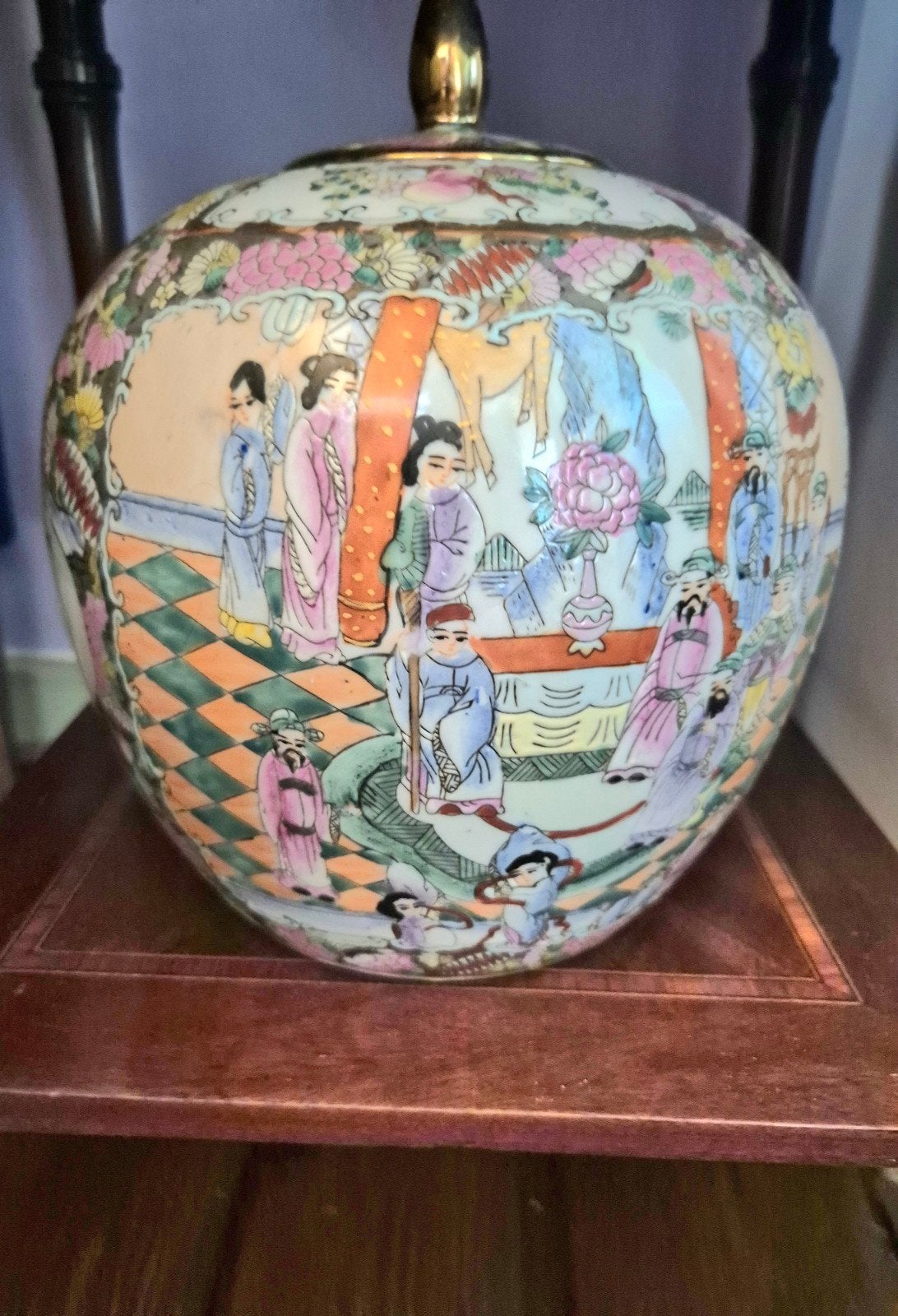 Chinese gemberpot familie rose, Antiek en Kunst, Ophalen of Verzenden