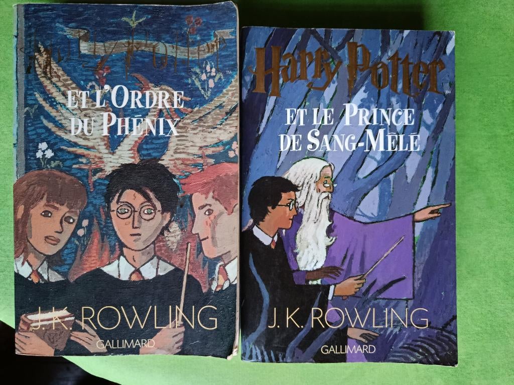 Harry Potter: le prince de  Sang Méle et l'ordre +  l'Ordre, Enlèvement ou Envoi, Fiction, Comme neuf, J. K. Rowling