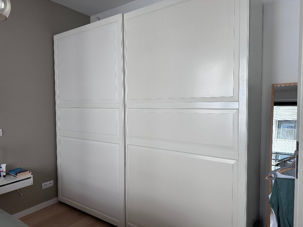 Armoire IKEA PAX avec portes coulissantes €150, 200 cm ou plus, Enlèvement, Utilisé, 200 cm ou plus