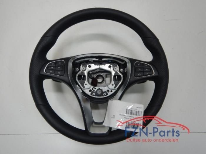 Mercedes-Benz C- Klasse Stuur MF + F1 Leer Leder Leren, Ophalen of Verzenden, Gebruikt