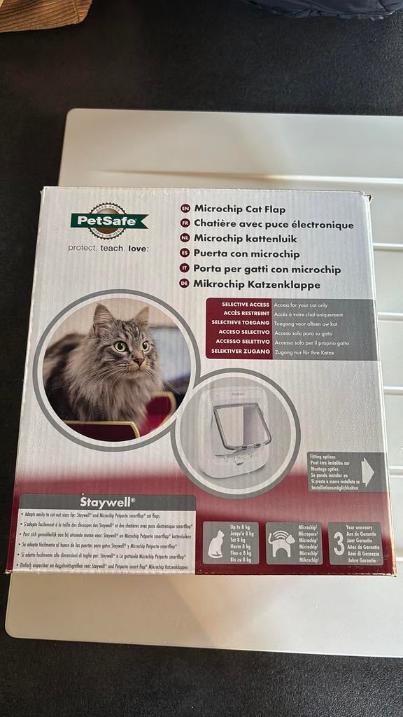 Petsafe kattenluik met chip, Ophalen, Zo goed als nieuw