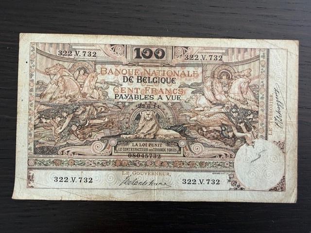 100 frank 1911, Verzenden, Los biljet
