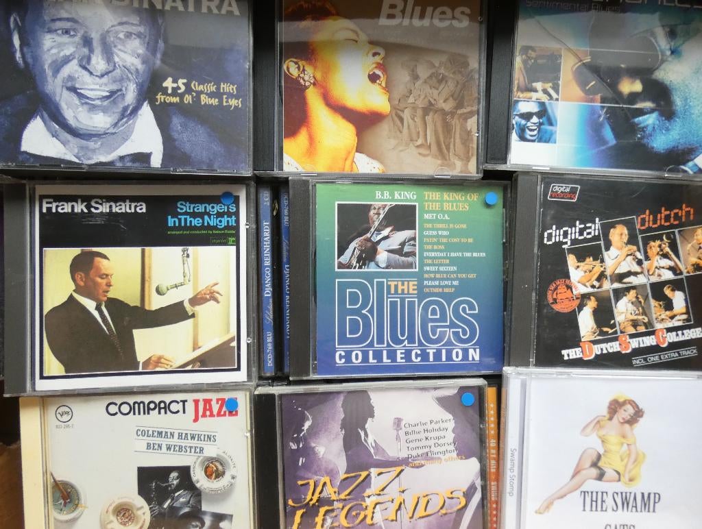 120 Jazz & Blues CD's, Cd's en Dvd's, Cd's | Jazz en Blues, Ophalen, 1980 tot heden, Gebruikt, Jazz en Blues