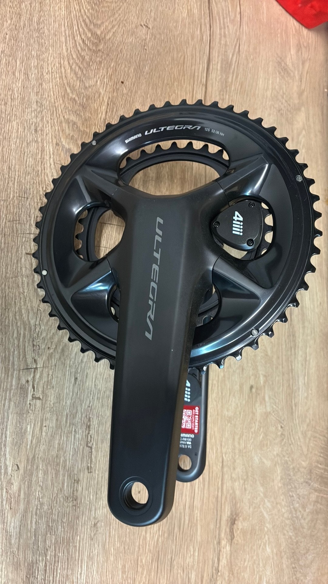 Shimano Ultegra Crankstel met 4iiii, Fietsen en Brommers, Ophalen of Verzenden, Zo goed als nieuw