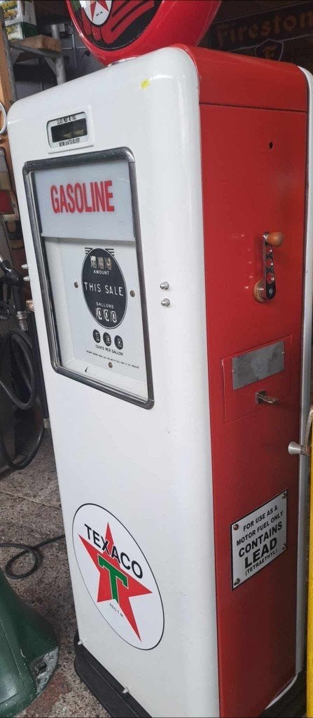 Bowser texaco benzinepomp vintage reclame decoratie object, Ophalen, Gebruikt, Gebruiksvoorwerp