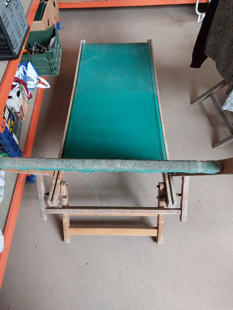 4 Ligzetels, Tuin en Terras, Ophalen, Gebruikt, Hout, Inklapbaar