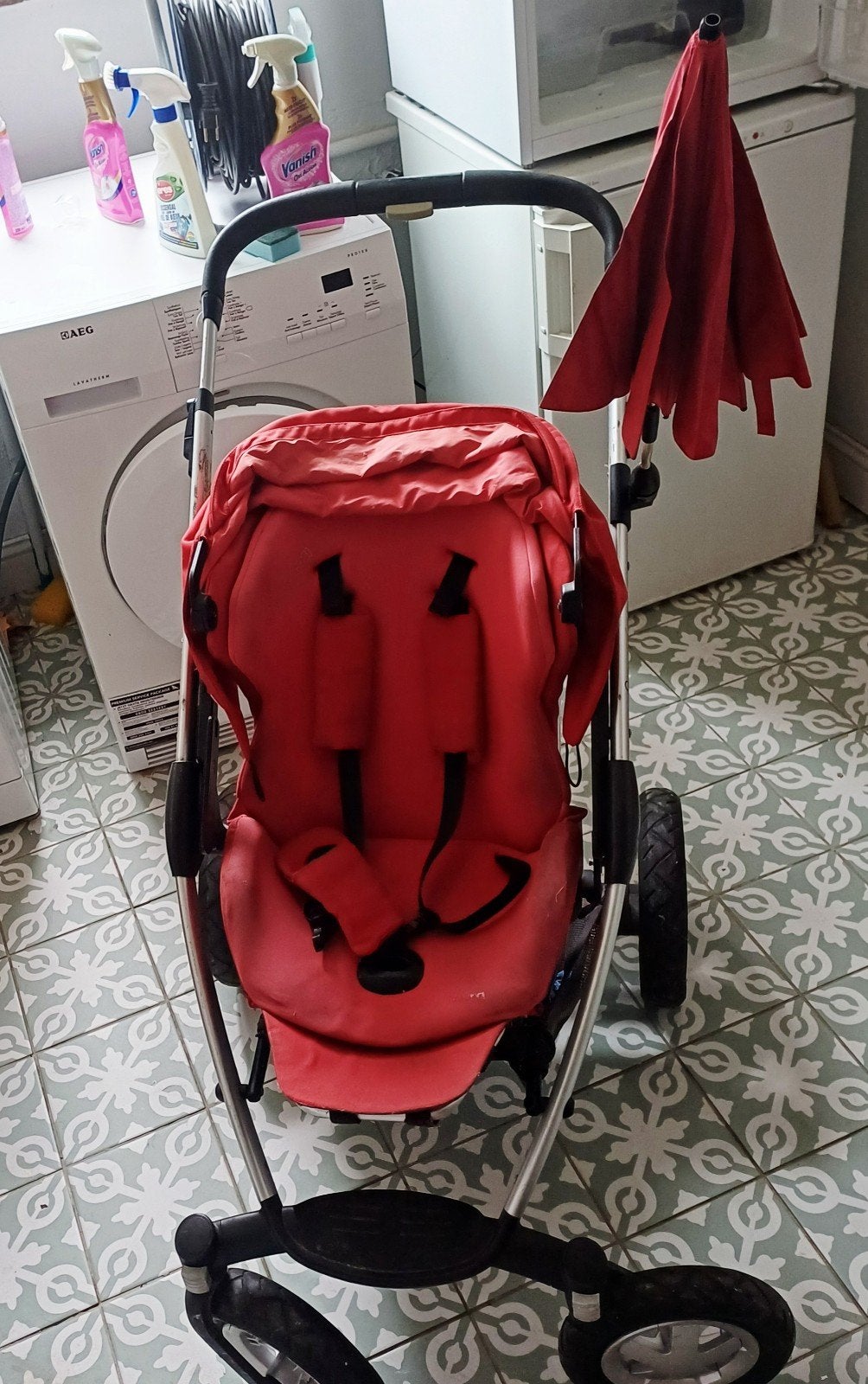 Maxi Cosi buggy + draagmand + parasol, Ophalen, Gebruikt, Maxi-Cosi, Verstelbare rugleuning