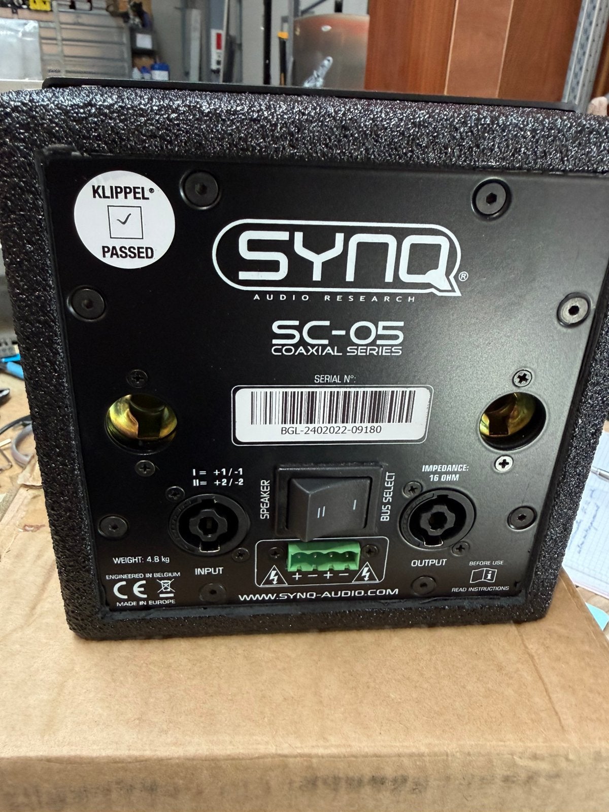 Haut-parleur coaxial Synq SC-05, Enlèvement, Comme neuf