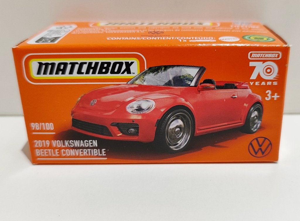 Matchbox Power Grabs VW Volkswagen beetle Rood (2023), Hobby en Vrije tijd, Ophalen of Verzenden