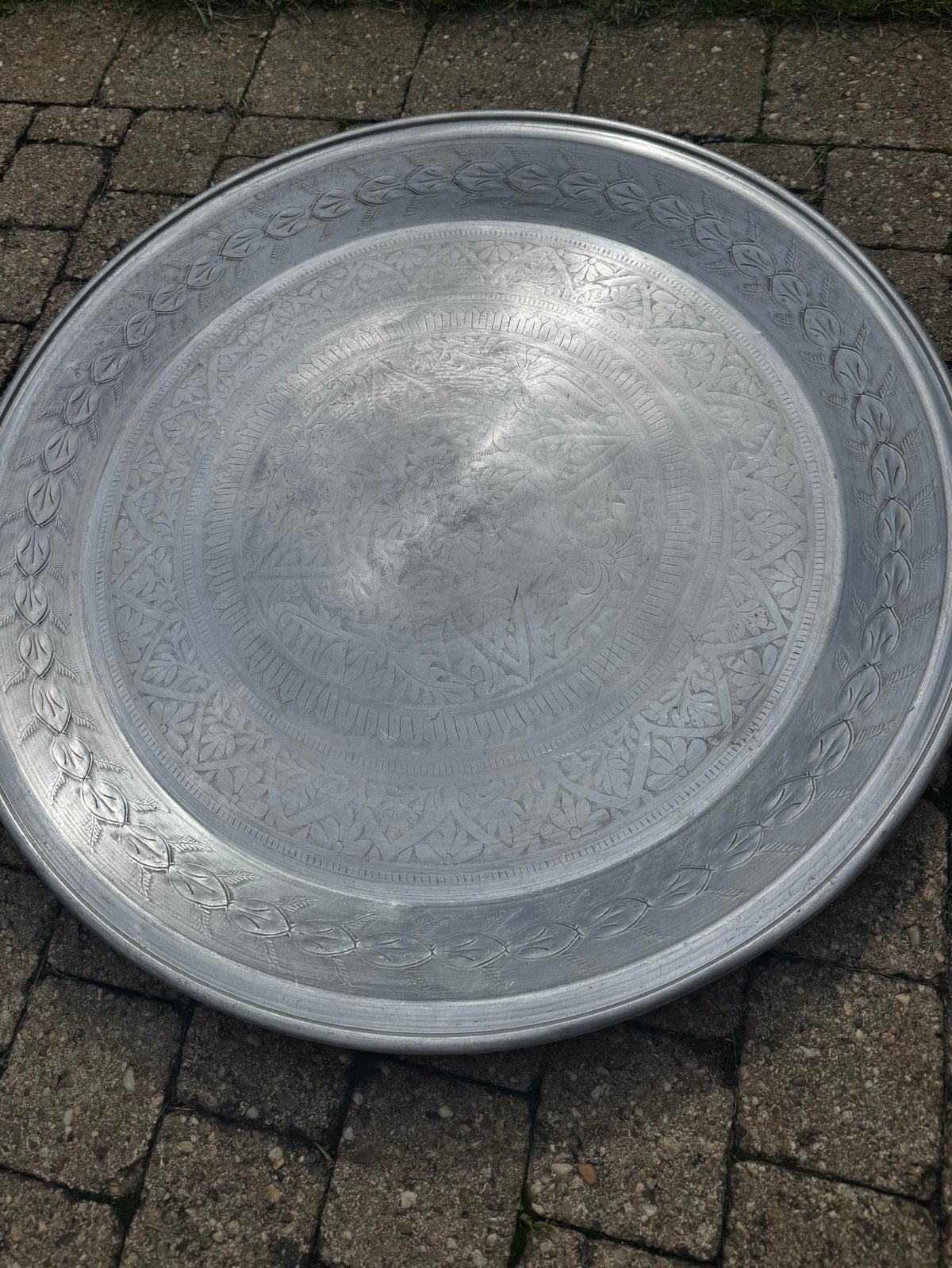 Grote Marokkaanse schotel – 66 cm, Ophalen, Rond, Zo goed als nieuw, Dienblad