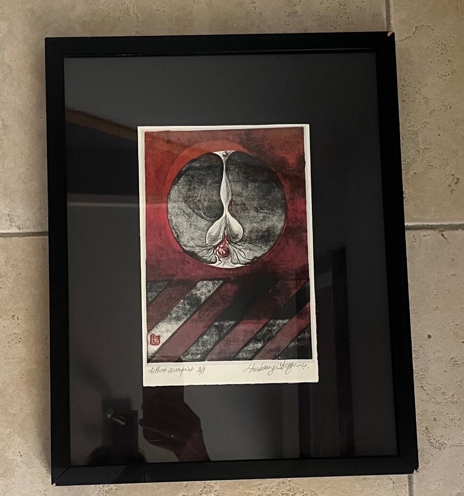 Litho Charles Van Gisbergen, Abstrait, Enlèvement, Lithographie, Édition limitée
