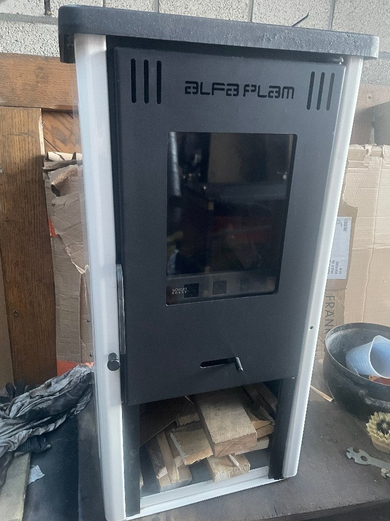 houtkachel ALFAPLAM, 6,5 KW, -40% Laatste toonzaalmodel !!, Ophalen, Vrijstaand, Hout, Nieuw