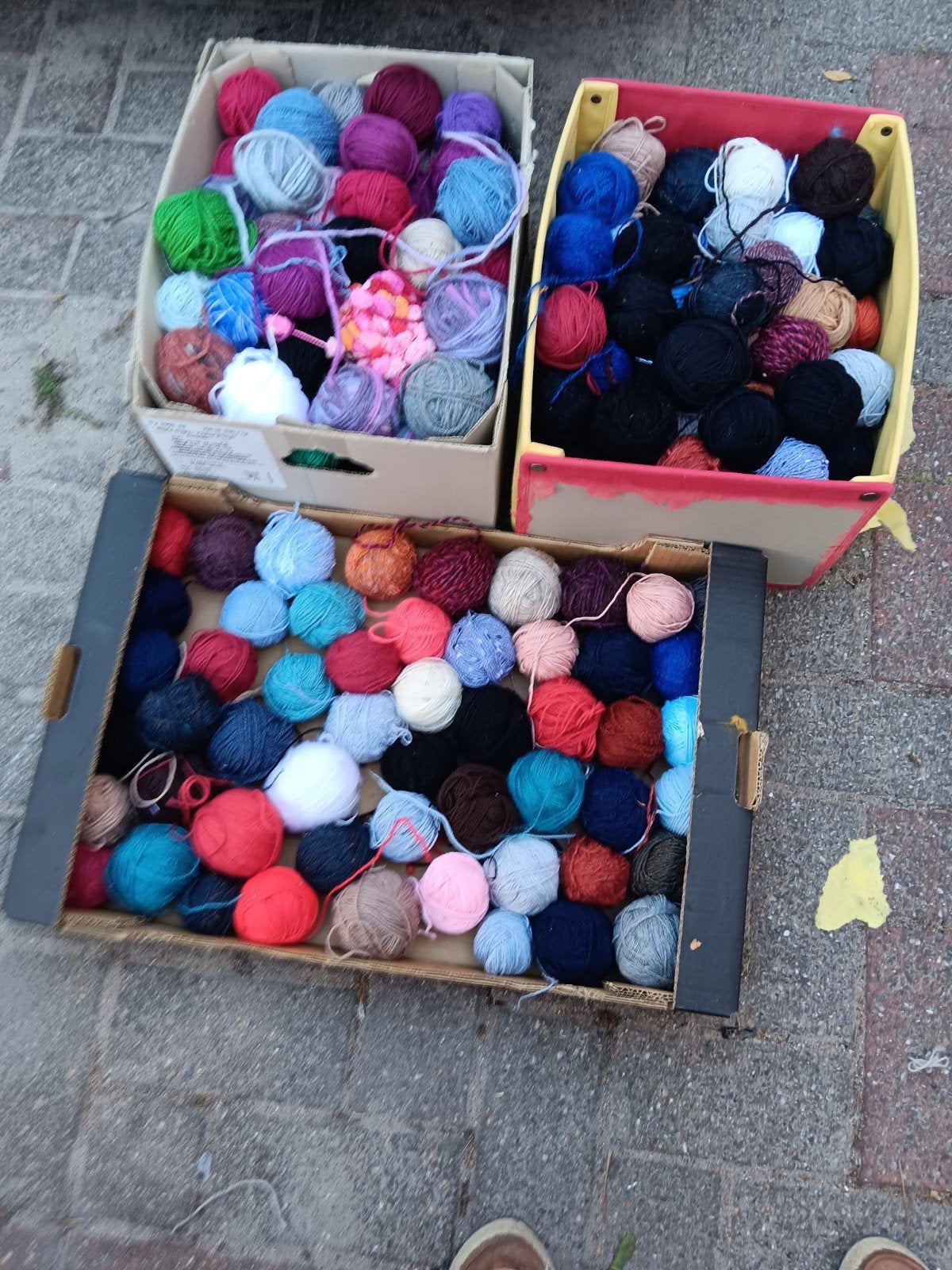 lot restanten wol, Hobby en Vrije tijd, Breien en Haken, Ophalen