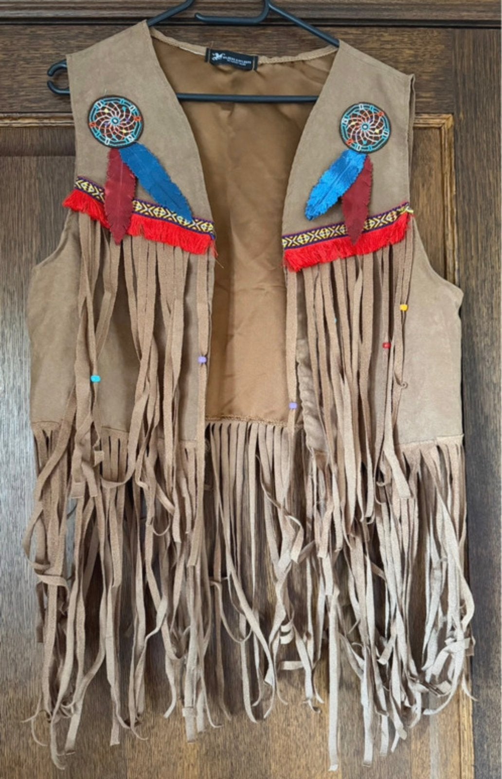Indiaan/hippie vest, Ophalen, Zo goed als nieuw, Maat 42/44 (L), Kleding