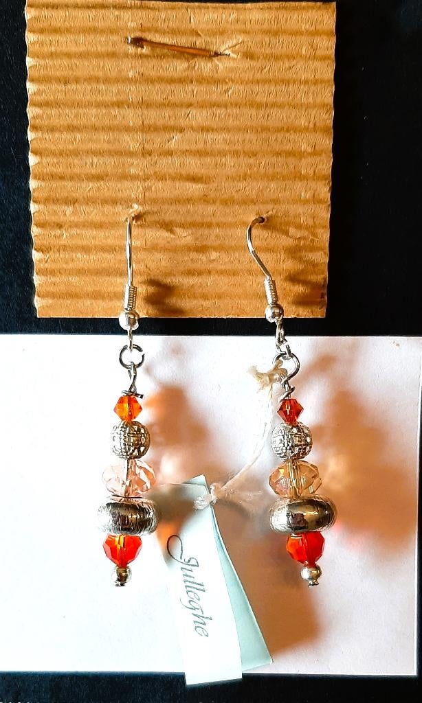 Te koop: Nieuw!!! Keuze uit mooie oranje/rode oorbellen ., Handtassen en Accessoires, Oorbellen, Ophalen, Nieuw, Oranje, Hangers