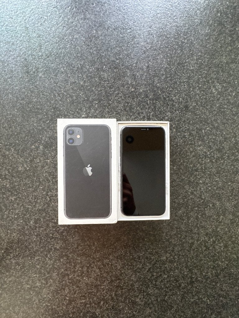 iPhone 11 noir 64 GB, 77 %, IPhone 11, Utilisé, 64 GB