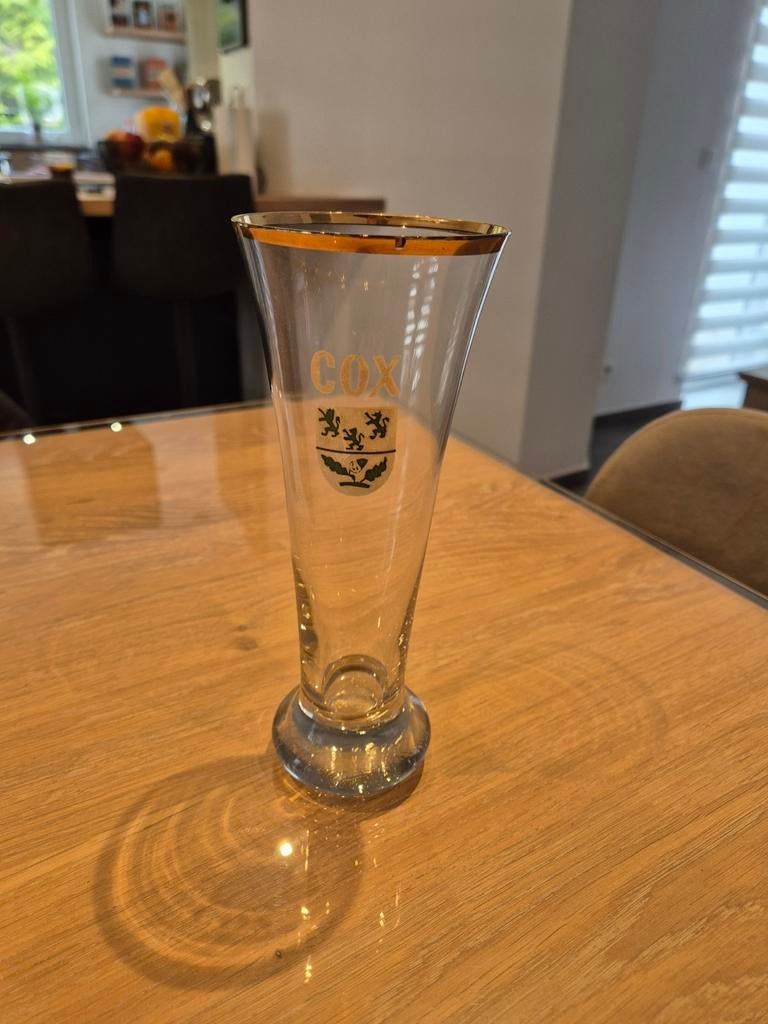 Vintage Cox bierglas, Ophalen of Verzenden, Bierglas