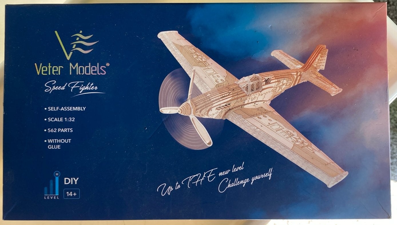 Veter Models Speed Fighter - Houten 3D Bouwpakket (Nieuw), Hobby en Vrije tijd, Ophalen of Verzenden, Zo goed als nieuw
