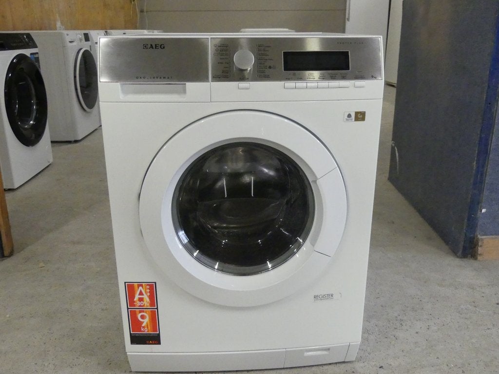 Machine à laver AEG 9 Kg A+++ 1400 T avec garantie de 3 moi, 1200 à 1600 tours, 85 à 90 cm, Comme neuf, Chargeur frontal