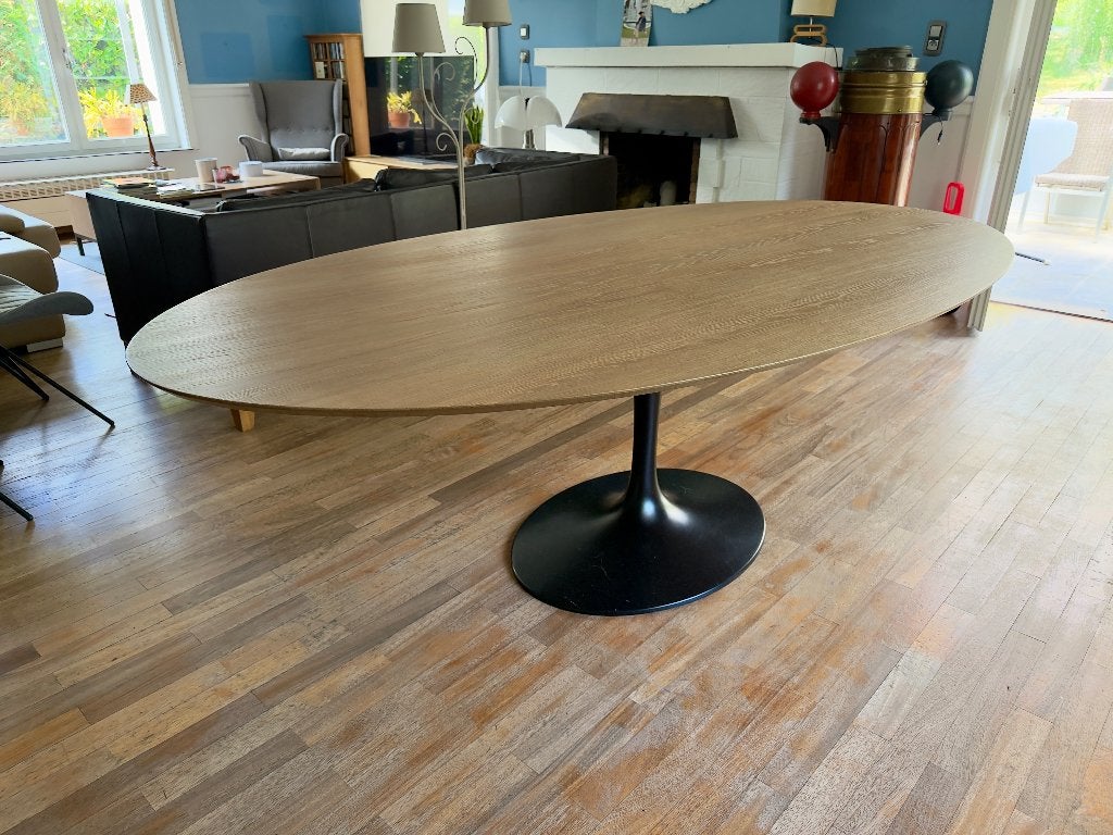 Table à manger ovale Arnold de Vinck, Ophalen, 100 tot 150 cm, Eikenhout, 200 cm of meer