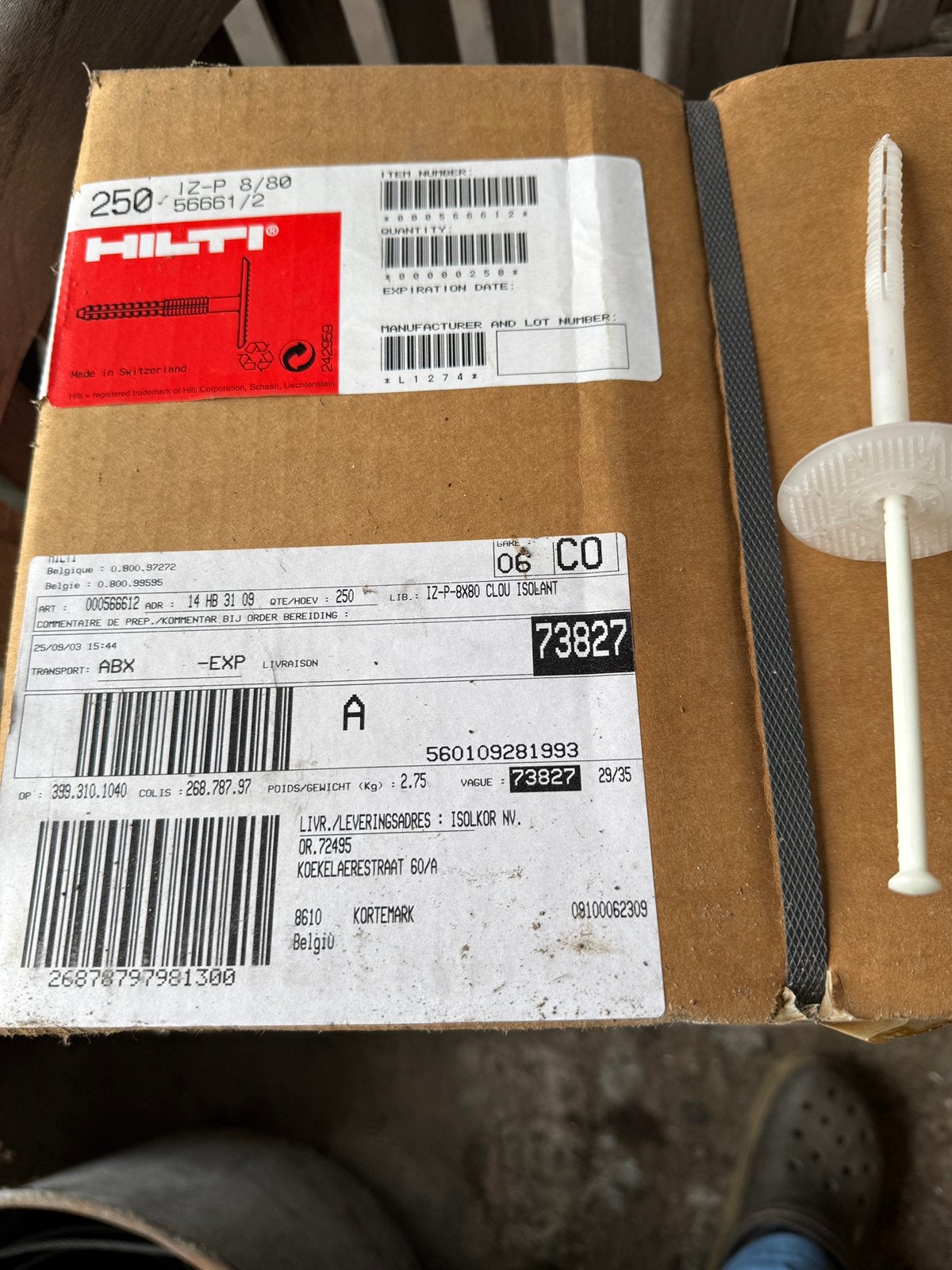 Isolatie pluggen, Doe-het-zelf en Bouw, Ophalen, Nieuw