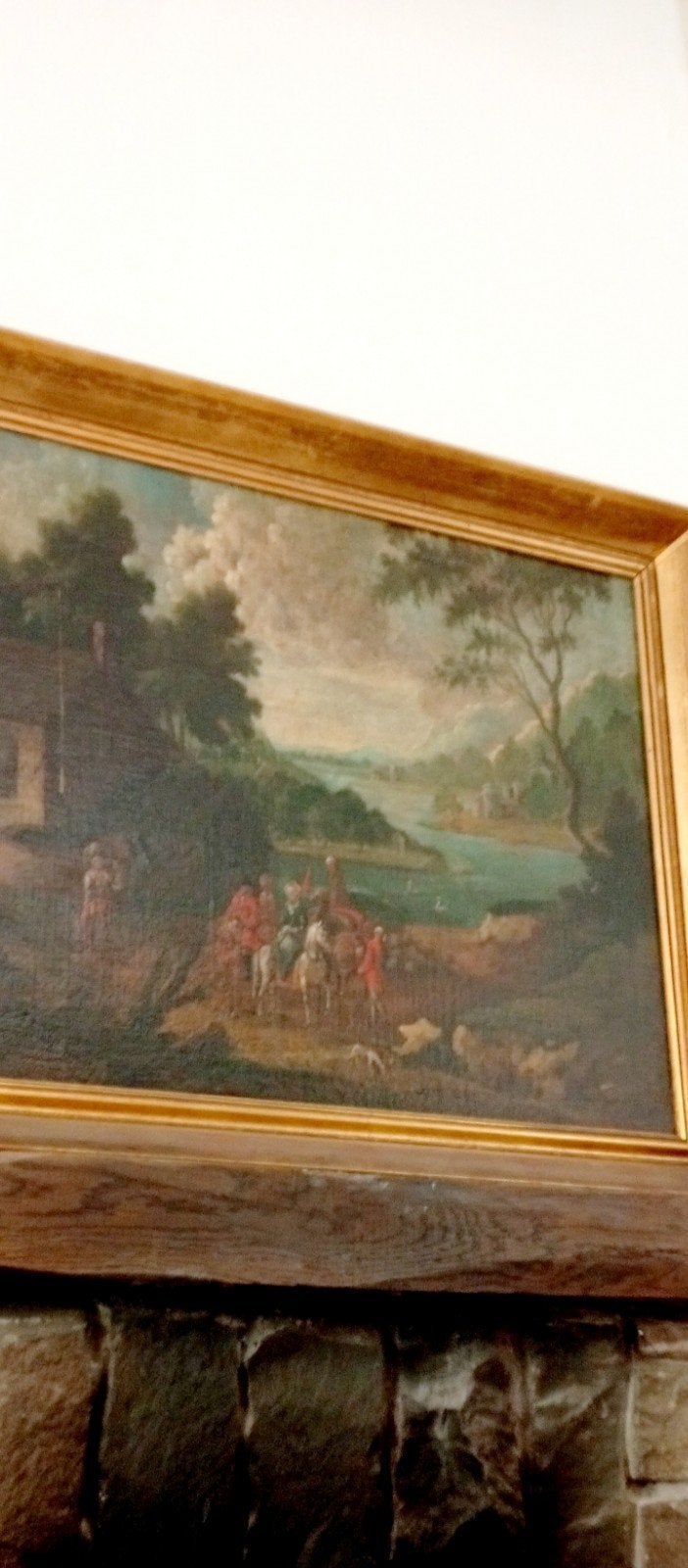 peinture antique, Enlèvement, Paysage, Toile
