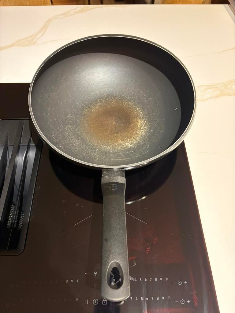 BK wokarang 30 cm, Ophalen of Verzenden, Gebruikt, Wok, Inductieplaat