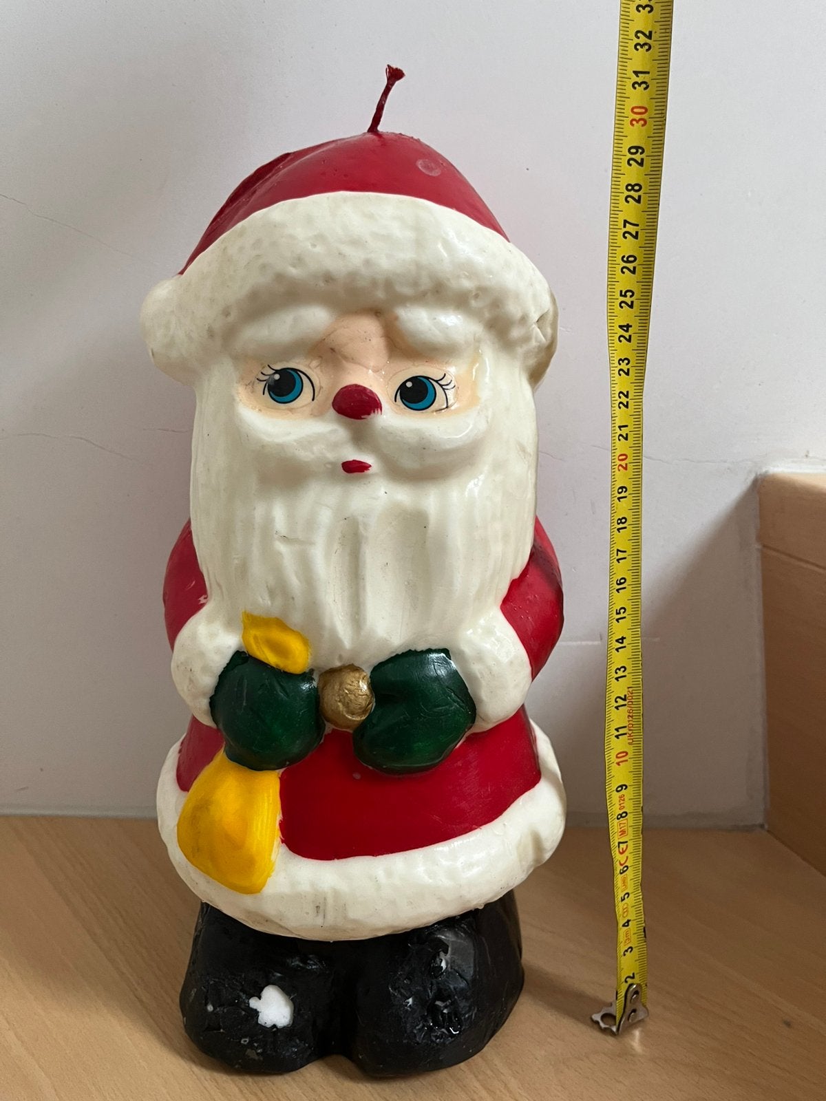 Bougie vintage du Père Noël des années 70., Divers, Enlèvement ou Envoi, Utilisé