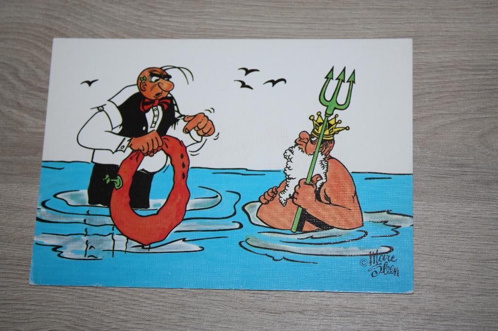 Nero postkaart 1987 , Marc Sleen , als nieuw, Verzamelen, Ophalen of Verzenden, Overige figuren, Zo goed als nieuw, Plaatje, Poster of Sticker