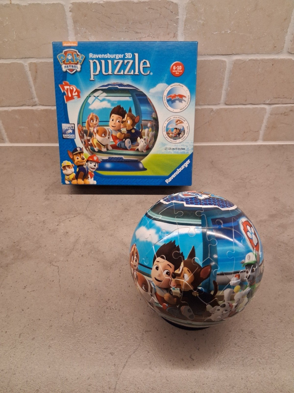 3D puzzel paw patrol, Ophalen