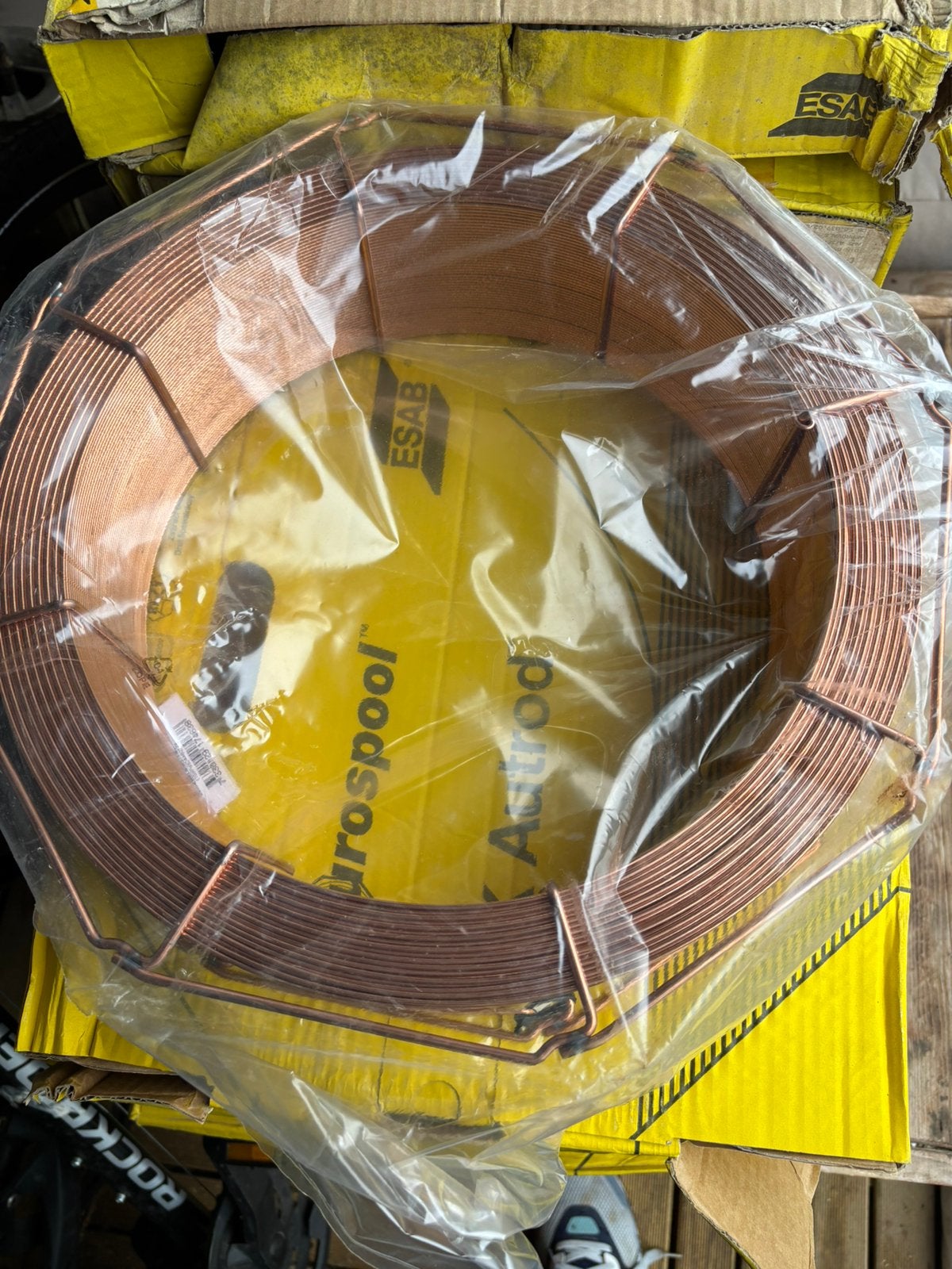 Bobine fil soudage MIG acier cuivré Ø 2 mm – 25 kg
