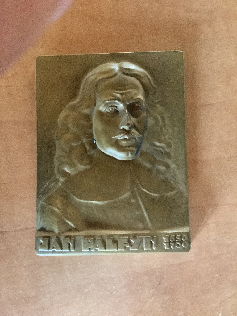 Plaquette in brons, Antiek en Kunst, Ophalen, Brons