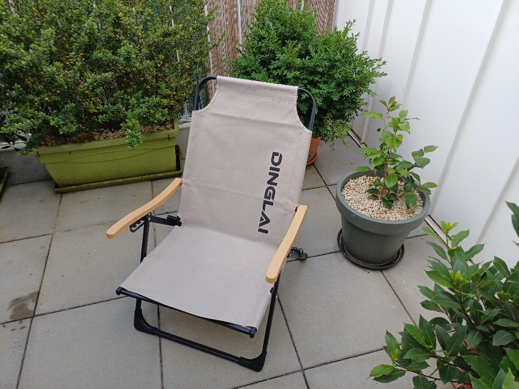Campingstoel, visstoel, opvouwbare strandstoel, Ophalen, Zo goed als nieuw, Campingstoel
