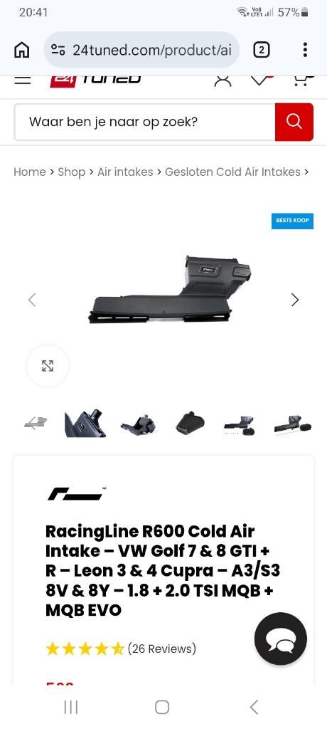 Racingline r600 sport luchtfilter, Ophalen, Zo goed als nieuw