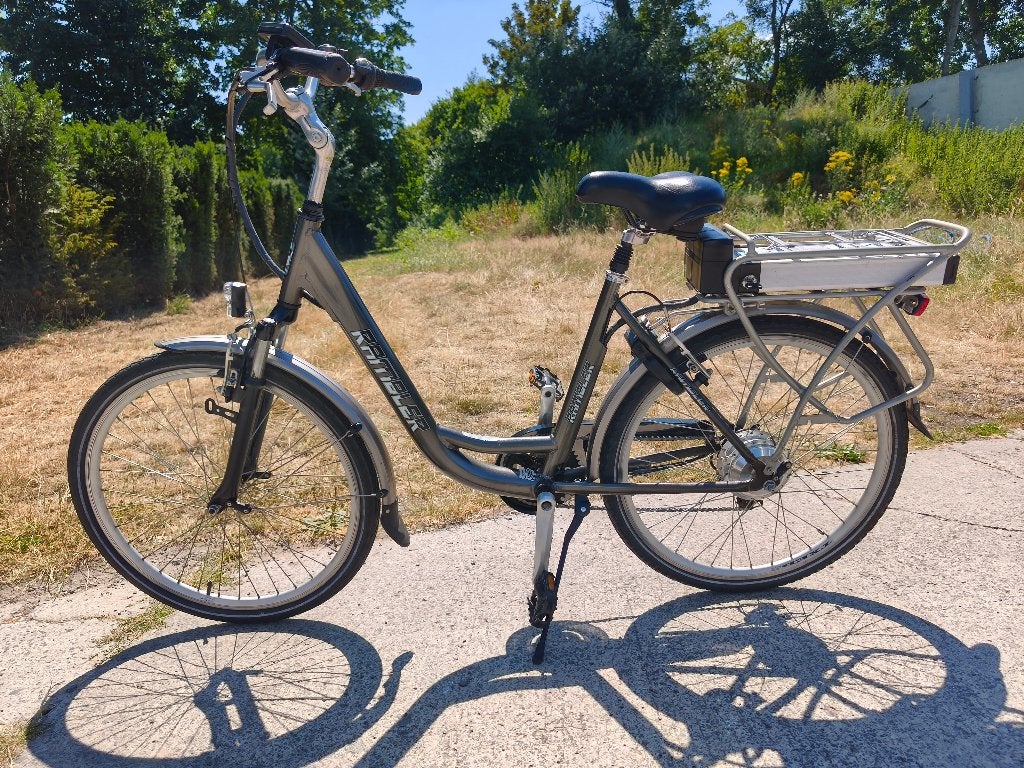 Rambler elektrische aluminium fiets in goede staat, Autres marques, 47 à 51 cm, Enlèvement, Moins de 30 km par batterie