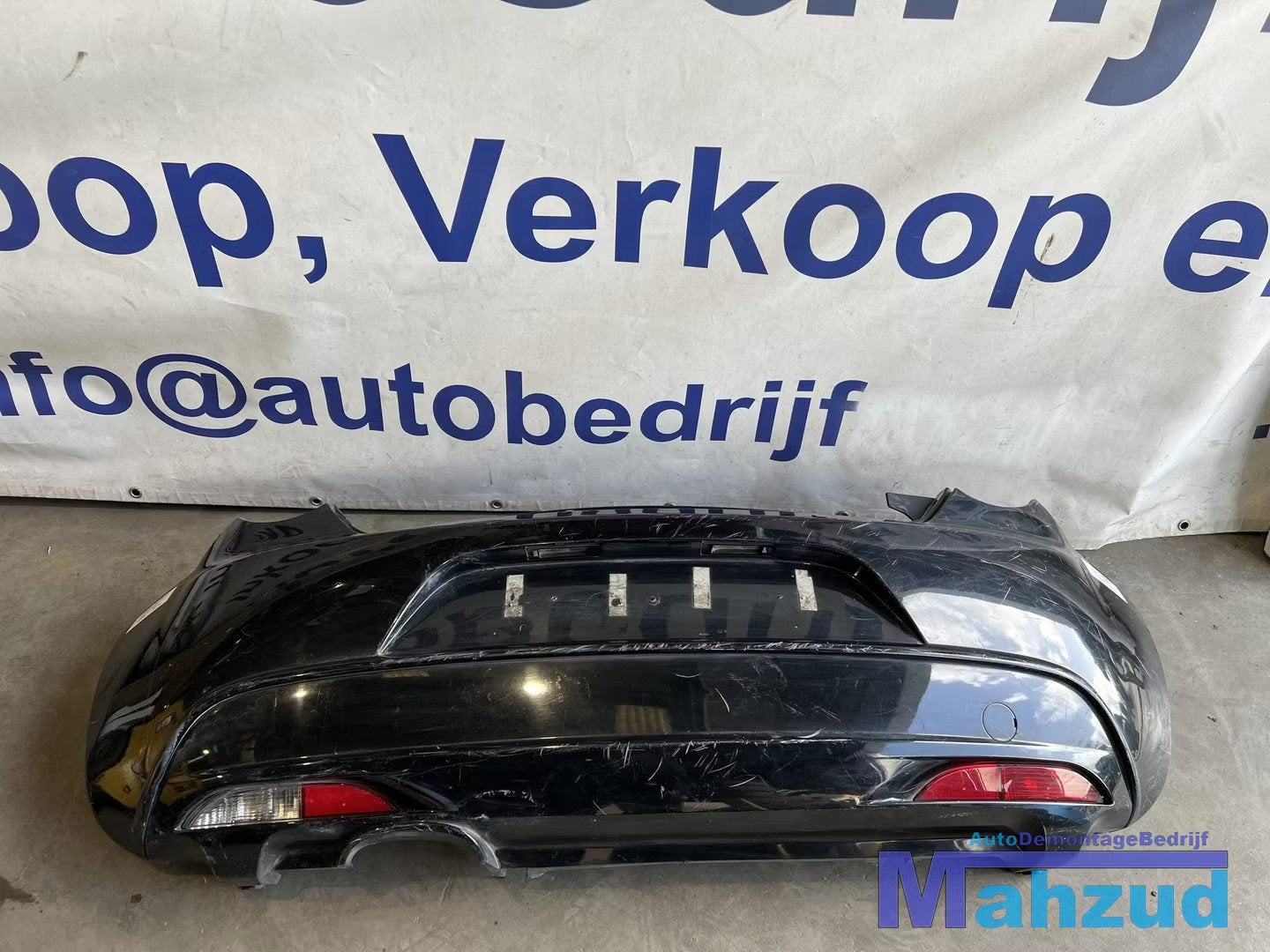 ALFA ROMEO MITO 955 Zwart achterbumper 2008-2015, Pare-chocs, Stellantis Europe S.p.A., Utilisé, Alfa Romeo