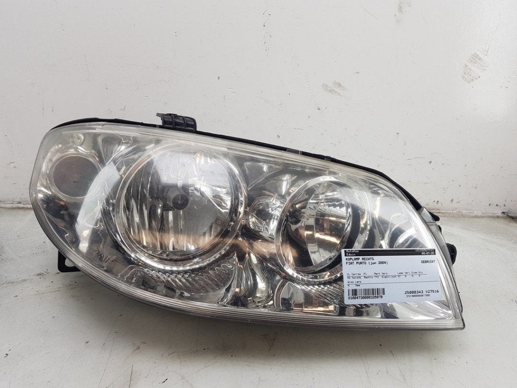PHARE / OPTIQUE AVANT DROIT Punto II (188) (|51760025|), Dhr. J. Ham, Administratie@autoham.nl, Utilisé, Fiat